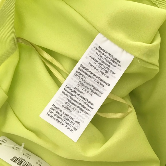 J. Crew 10 NWT Taffeta Rosette Pencil Skirt Lime - Picture 9 of 10